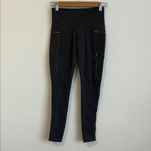 Athleta Gray‎ Herringbone Leggings XS